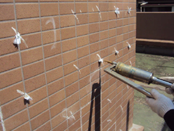 タイル浮き補修